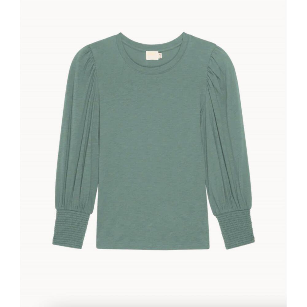 NEW NATION LTD loren peasant tee in sagebrush - Picture 3 of 3
